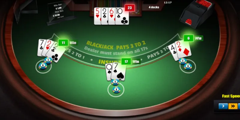 Các lỗi phổ biến khi chơi cá cược Blackjack online